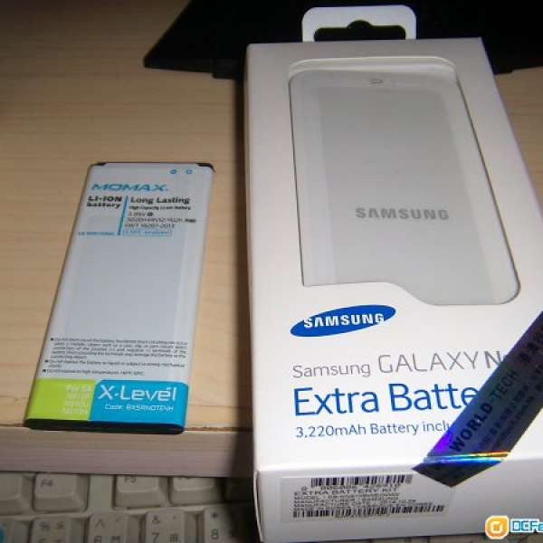 全新100%原裝Samsung note4 電池套裝 (未開封)+送副電1片