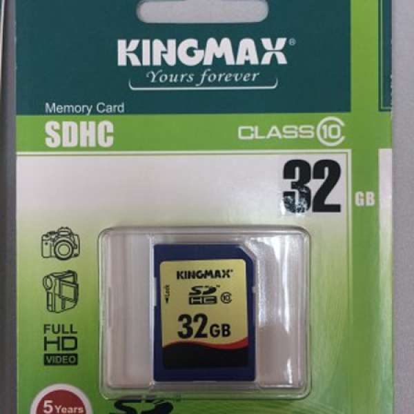 原裝 KINGMAX SDHC class10 32GB ((( 5 張 )))