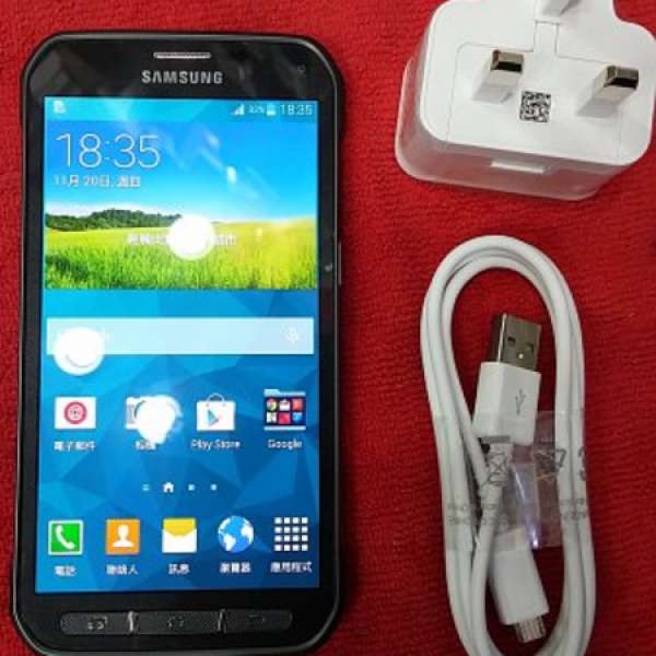 95%NEW Samsung S5 Active(4G-LTE) 16GB 黑色 三防手機 有配件