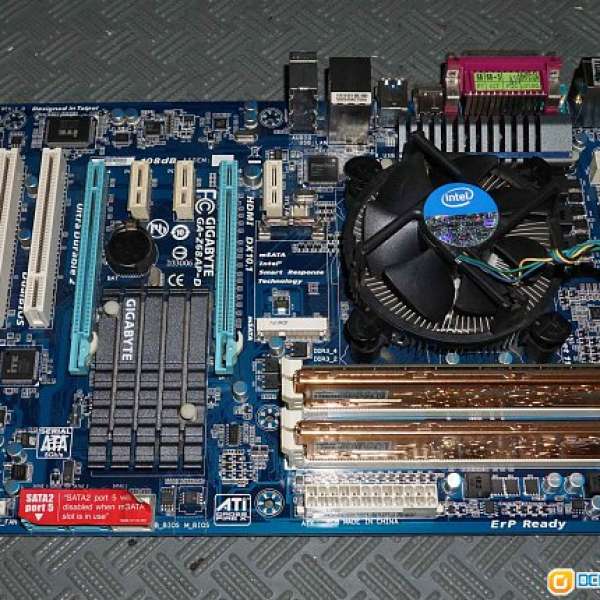 Intel i7 2600 cpu GIGABYTE GA-Z68AP-D3底板 8GB DDR3 Ram