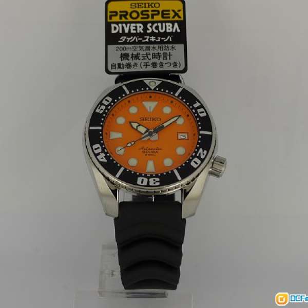曰本制全新45mm Seiko精工Prospex 6R15細MM 橙面200m diver watch不銹鋼潛水錶