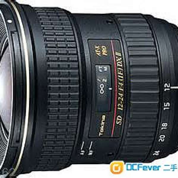Tokina 12-24 F4 II (2代)DX For Canon 85%new