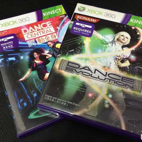 Xbox 360 Kinect game Dance Central and Dance Evolution $160