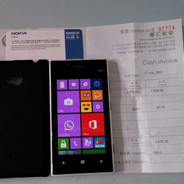 誠讓自用白色 Nokia Lumia 720 行貨 有正本单 有保養