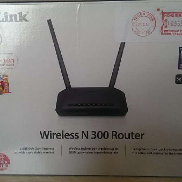 D-Link wireless N300 Router DIR-615 全新