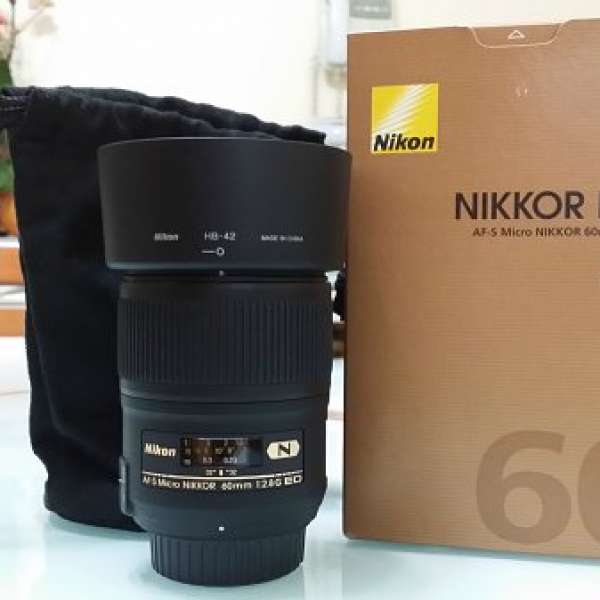 99%新 Nikon AF-S Micro NIKKOR 60mm f/2.8G ED 有保養