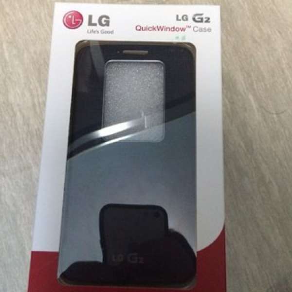 99%新LG G2 QuickWindow Case CCF-240G (香港行貨 - 黑色 black)