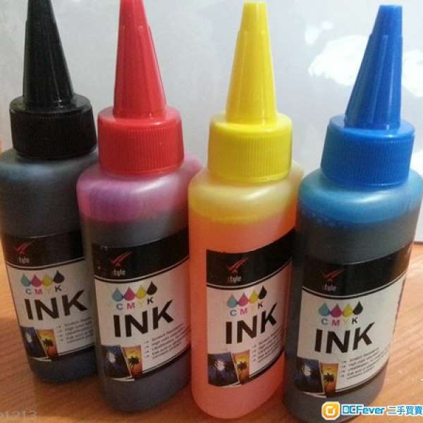 全新未開封INK打印機填充墨水（一套四色送针筒1支）