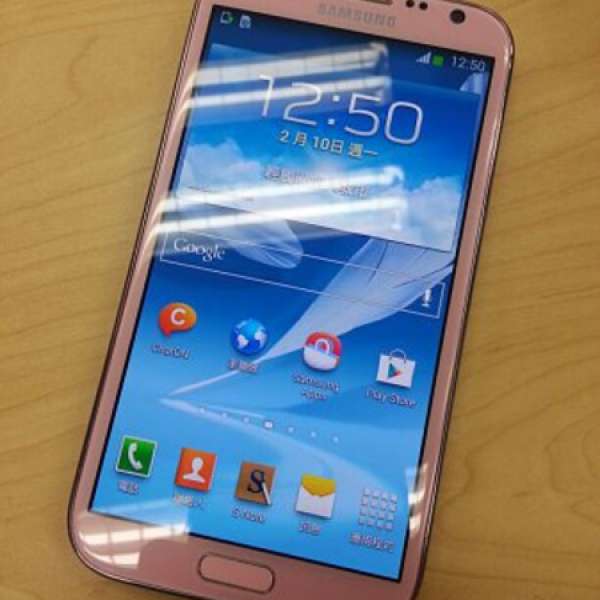 90%NEW 粉紅色 行貨Samsung GALAXY Note 2 LTE N7105