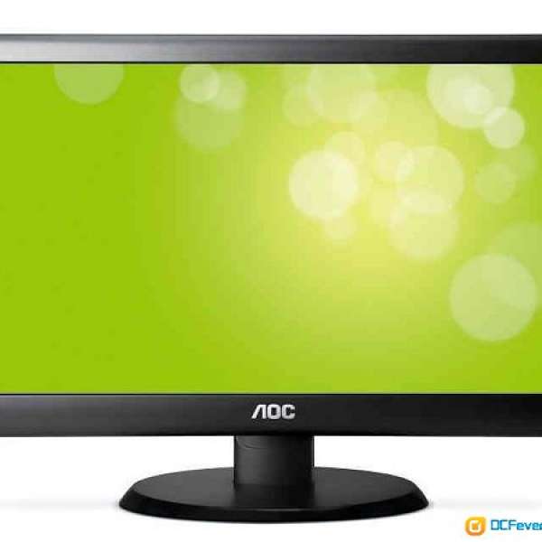 95% new AOC 22" LED monitor with RGB, DVI and HDMI inputs