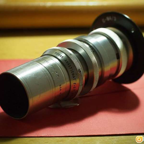 Kodak 63mm F2.7 (L) 版電影鏡 + 3個接環( S 轉C +C 轉M43 &16mm 攝影機adapter)