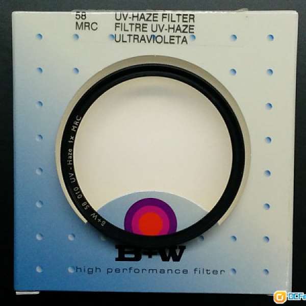 出售 B+W 58mm UV Filter MRC