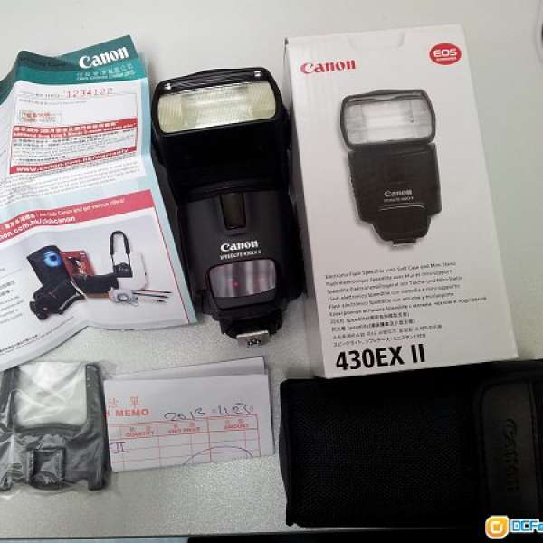 出售Canon SPEEDLITE 430EX II  閃光燈 (99% new,有保養)