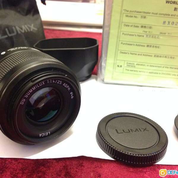 極新 Panasonic Leica 25 1.4 (also for Olympus) m43 mount