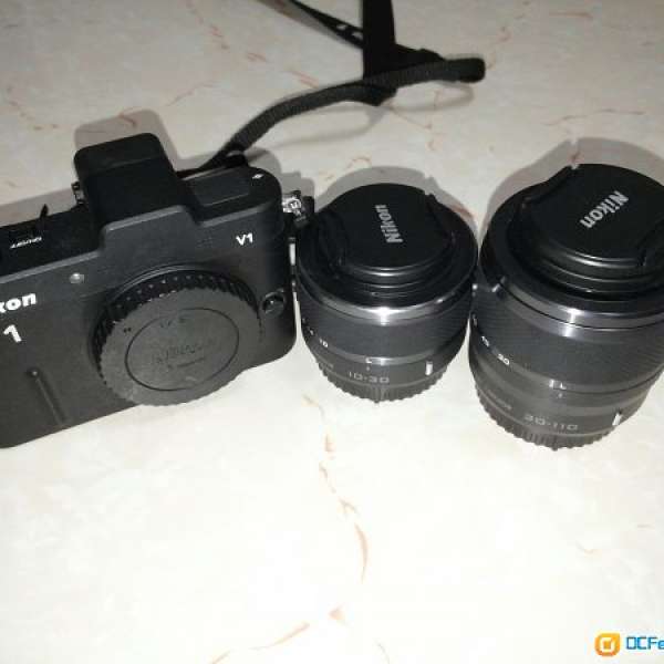 Nikon 1 V1 連 10-30mm 及30-110mm套鏡