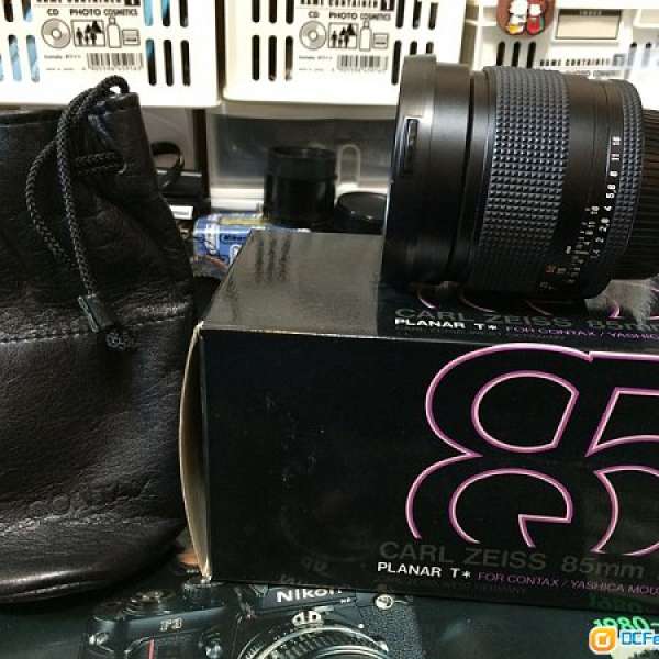 95% New Contax 85mm f/1.4 AEG Lens With box