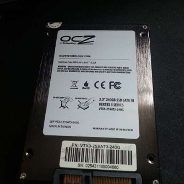 OCZ 240G SSD SATA III Vertex3 series