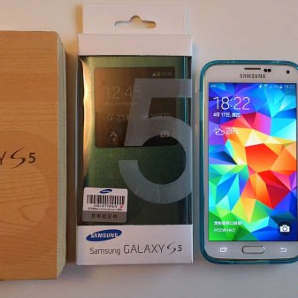 Samsung S5 白色 with S view cover 99.99% new