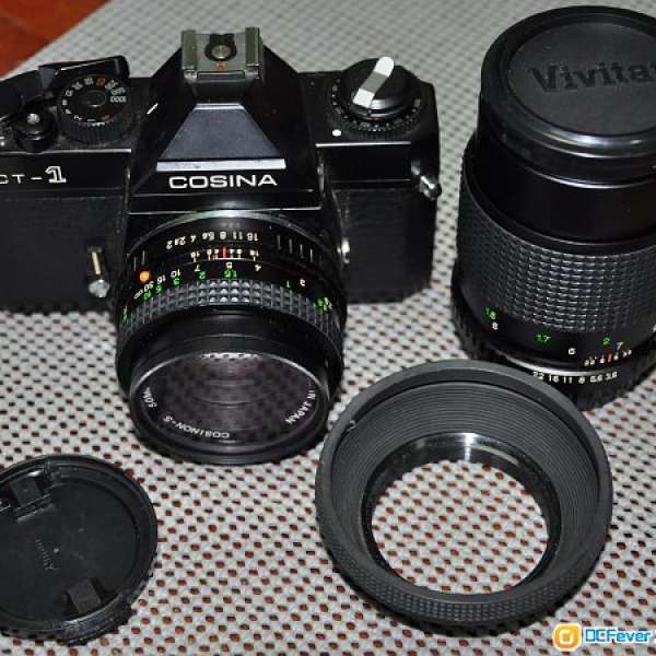Cosina CT-1 + 50mm F2-16 Lens + Vivitar 135mm F3.5-22 Lens (有霉)