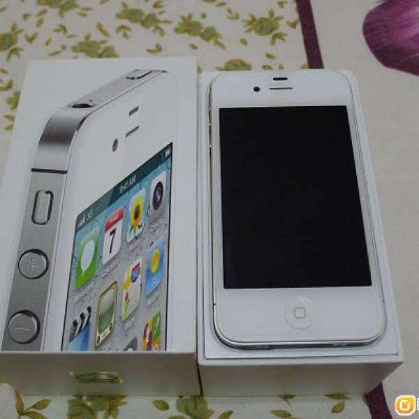 iPhone 4S 32gb 白色 港行full boxset 90%新
