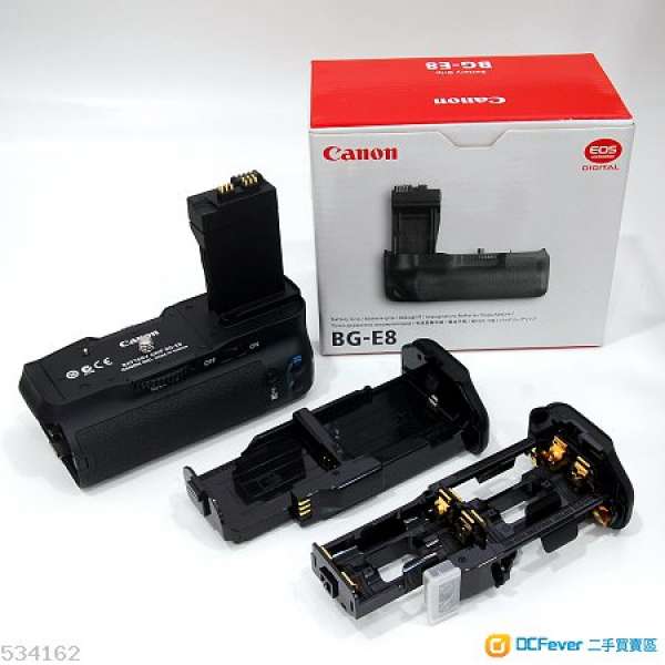 原廠 Canon BG-E8 Battery Grip 98%新...