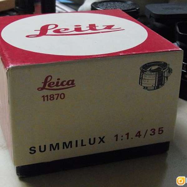 Leica Summilux 35 F1.4 version II with Infinity Lock & box