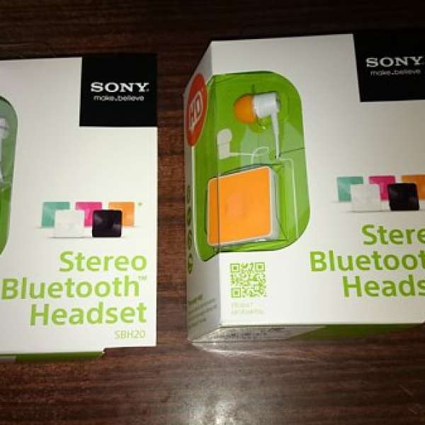 全新 Sony SBH20 Bluetooth Stereo Handset, 藍牙耳機