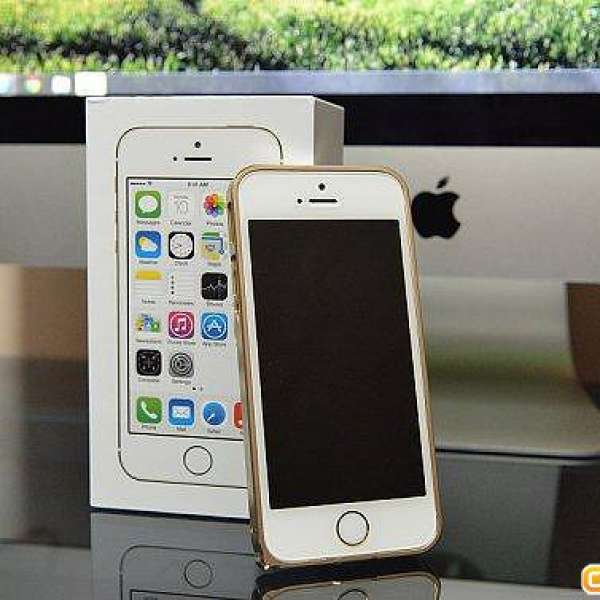 95% new Apple iPhone 5s 32GB ZP version 金色行貨 (可換SAMSUNG S5 or NOTE3)