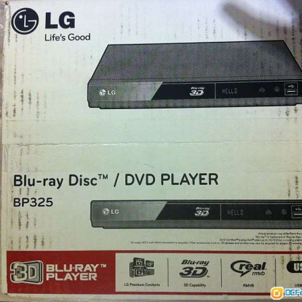 LG BP325 3D Blu-ray Player - 全新未開箱