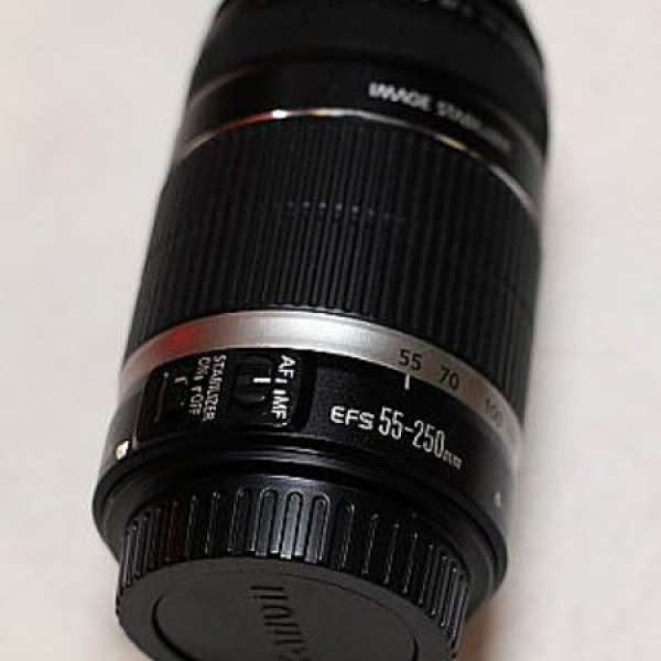 Canon EF-S 55-250mm f/4-5.6 IS, 行貨有單, 不過冇左個盒, 90%新