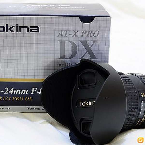 Tokina AT-X 124 12-24mm AF PRO DX , 行貨有單有盒, 齊配件, 90%新