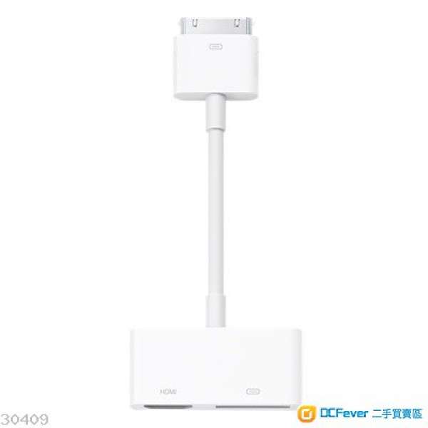 原廠 Apple 30 針數碼 AV 轉換器  (HDMI adaptor for iPhone 4 & 4s / iPad 2 & 3)