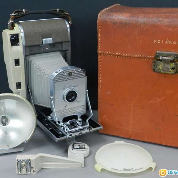 Polaroid Model 800 Rollfilm Camera 連原廠皮箱閃光燈