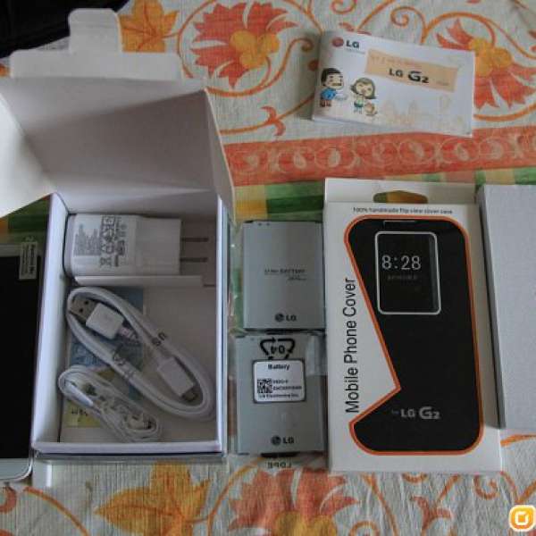 全新韓版LG G2 F320K 包2電1套2保護貼