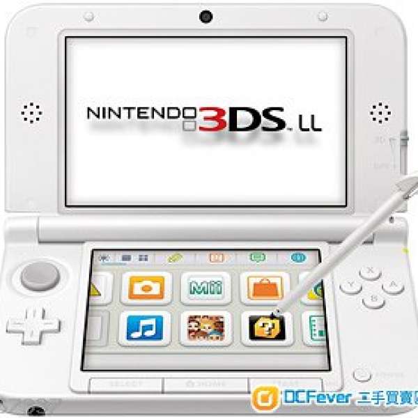 3DS LL/XL 日版白色 version 4.3 (可玩Gateway 卡，市埸極之罕有)