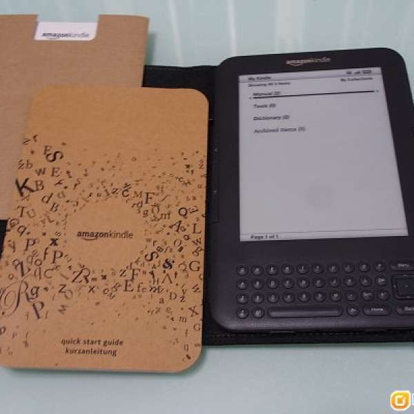 Amazon Kindle Keyboard 3G 連原裝黑皮套