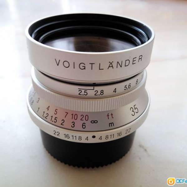 Voigtlander 35mm f2.5 LTM Silver