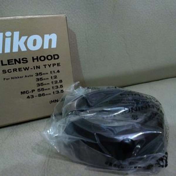 Nikon 原廠鐵hood 35mm F/1.4 F/2.0 F/2.8 遮光罩 HN-3