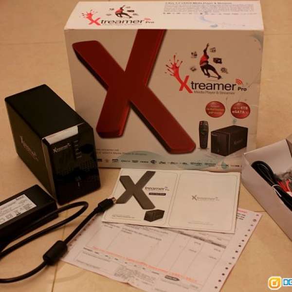 Xtreamer Pro Media Player 2-bay 3.5" HDD  eSATA 行貨 90% New