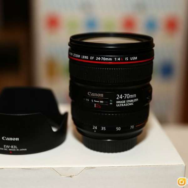 98% Canon EF 24-70 mm F/4L IS USM 行貨 (kit Lens 有保養)