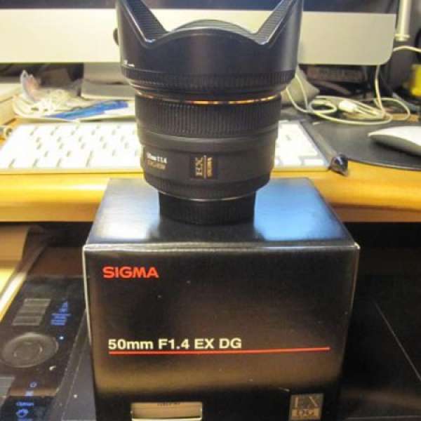 SIGMA 50mm F1.4 EX DG - Nikon Mount / 連filter / 90%新