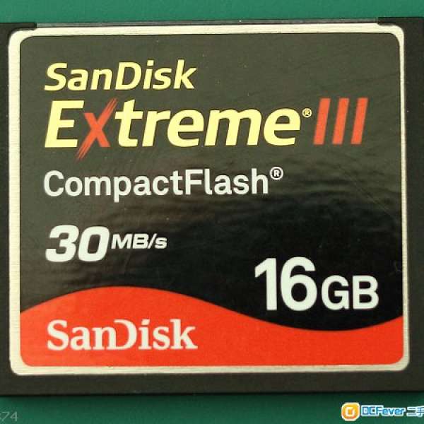 Sandisk 16G Extreme III CF card