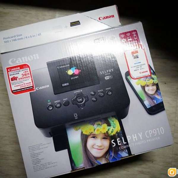 99%新 Canon Selphy CP910 Wifi Photo Printer連36張相紙