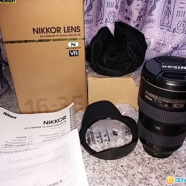 Forsale: Nikon 16-35 F4 VR N (AF-S Nikkor 16-35mm f/4G ED VR)