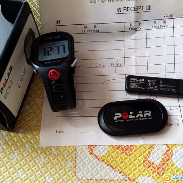 Polar RCX3, USB Data Link, H3 Heart Rate Sensor