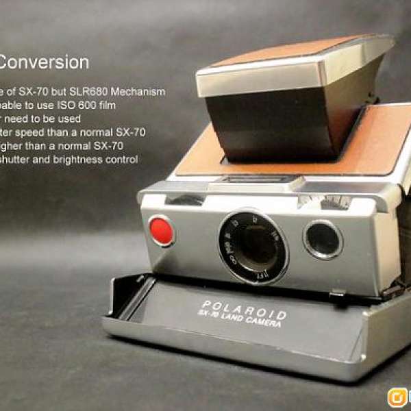 【自設工場 SX-70 Original Conversion】直接兼容600度相紙 原裝皮 等同SLR670
