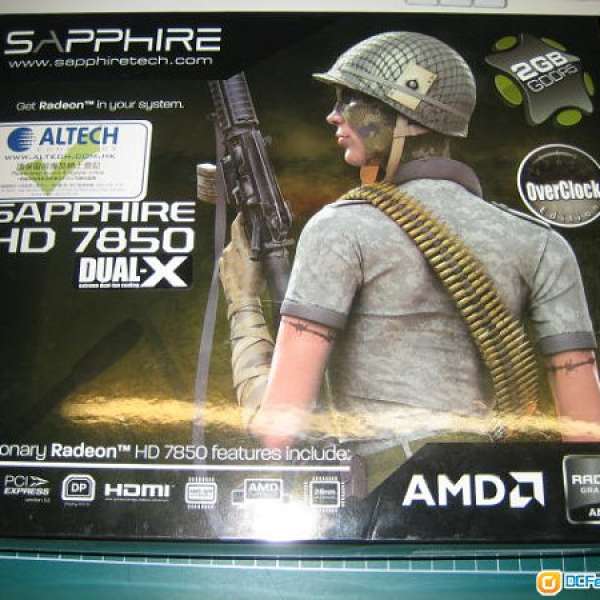 99% 新SAPPHIRE HD 7850 DUAL-X 2GB VERSION