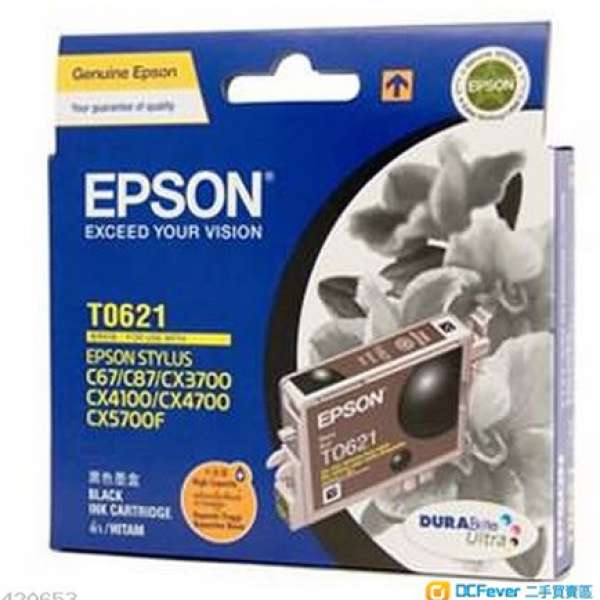 原廠EPSON T0621 黑色墨 $10 拍賣