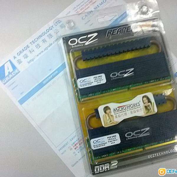 OCZ Reaper Edition DDR2-800 1G x 2 Heat Pipe 4-4-4 PC2 6400