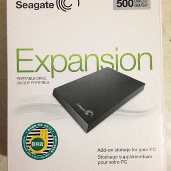 Seagate USB3.0 500GB 外置HDD